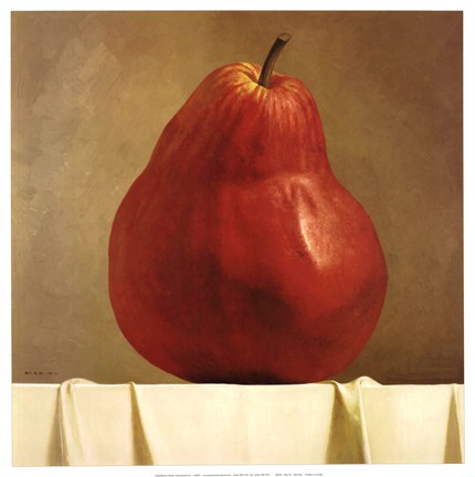 Framed Red Pear Print