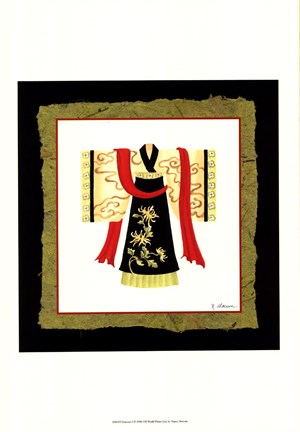 Framed Kimono I Print