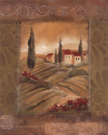 Framed Tuscan Serenity II Print