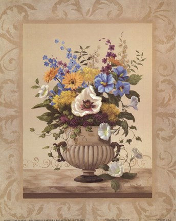 Framed Seasonal Bouquet II Print