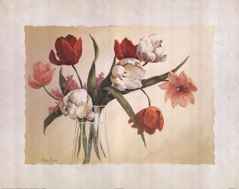 Framed Cynde&#39;s Tulips Print