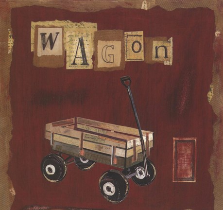 Framed Wagon Print