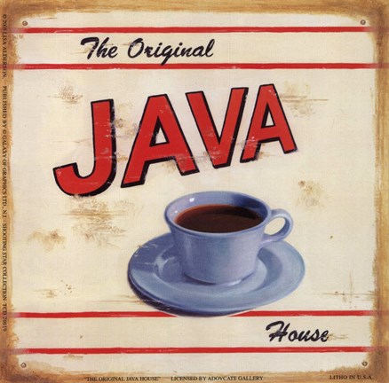 Framed Original Java House Print