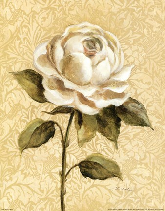 Framed Elegant Rose Print