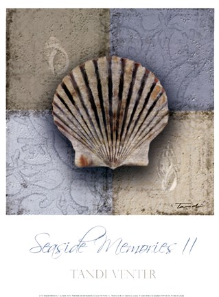 Framed Seaside Memories II Print