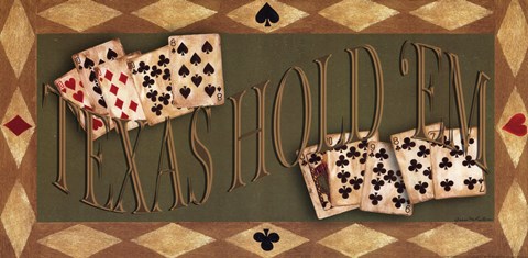 Framed Texas Hold&#39;em Print