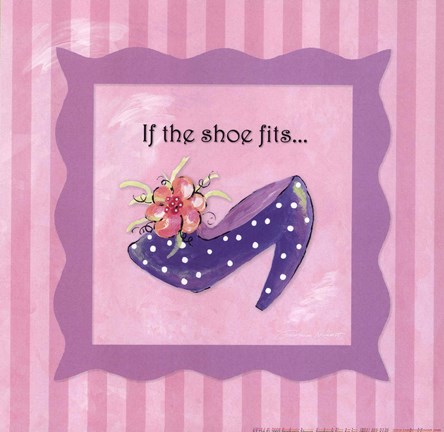 Framed If The Shoe Fits Print