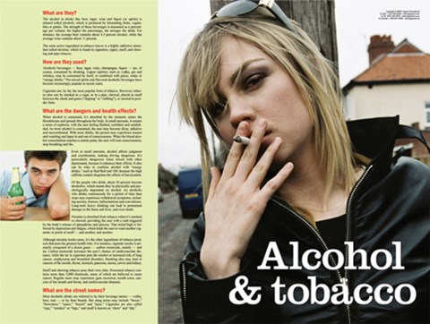 Framed Alcohol &amp; Tobacco Print