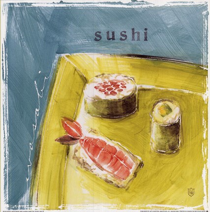Framed Sushi Print