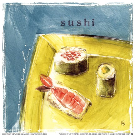 Framed Sushi Print