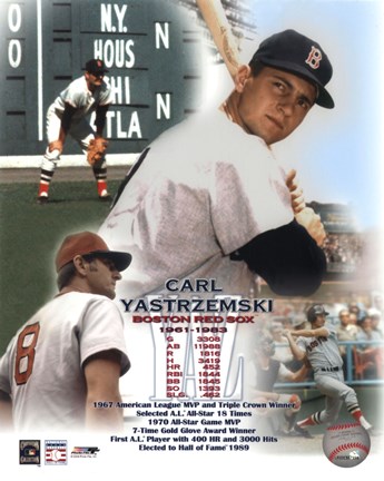 Framed Carl Yastremski - Legends of the Game Composite Print