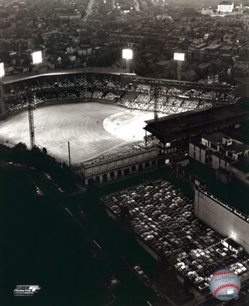 Framed Forbes Field - Night Shot Print