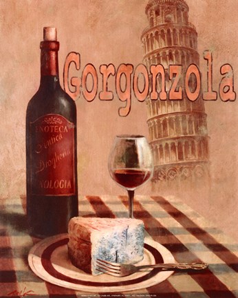Framed Gorgonzola - Pisa Print
