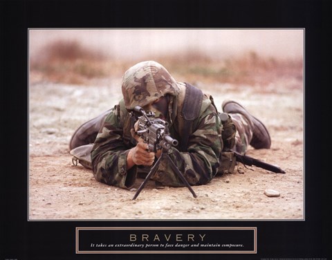 Framed Bravery - Sniper Print