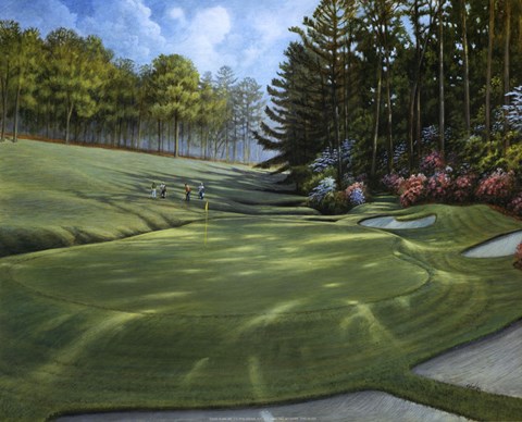 Framed Azalea Hole Golf Course Print