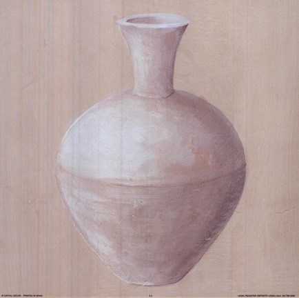 Framed Vase I Print