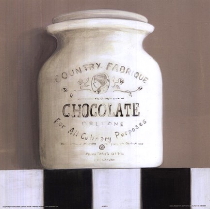 Framed Chocolate Jar Print
