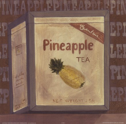 Framed Pineapple Tea Print