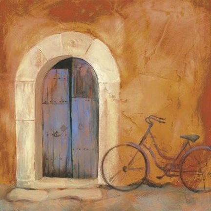 Framed Bicycle Door Print
