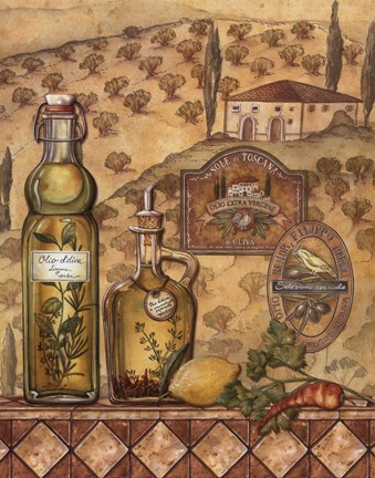 Framed Flavors Of Tuscany II - Mini Print