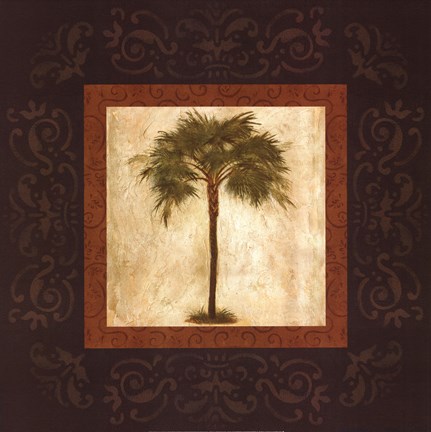 Framed Mediterranean Palm Print