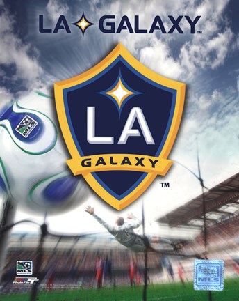 Framed LA Galaxy Team Logo (2007) Print