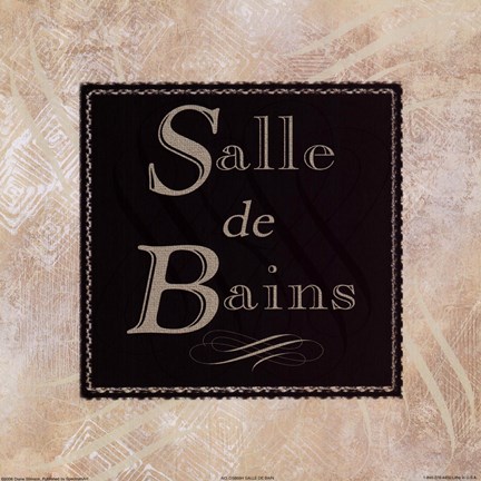 Framed Salle de Bains Print