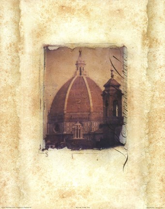 Framed Dome, Italy Print