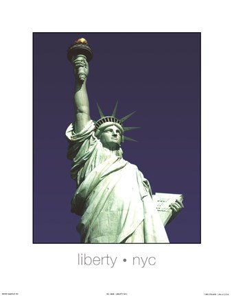 Framed Liberty NYC Print