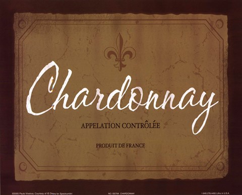 Framed Chardonnay Print