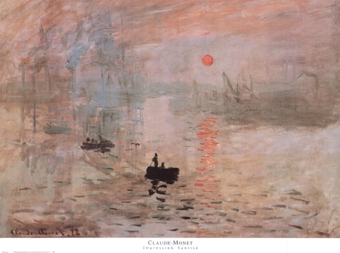 Framed Impression, Sunrise, c.1872 (green) Print