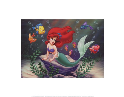Framed Ariel&#39;s Ocean Floor Fun Print