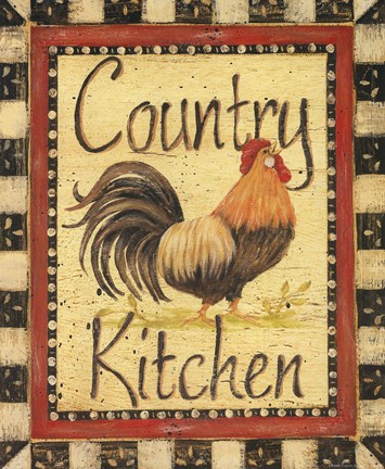 Framed Country Kitchen Print
