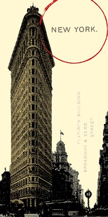 Framed Graphic New York Neutral Print