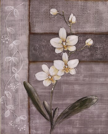 Framed Orchid Shimmer I - Mini Print
