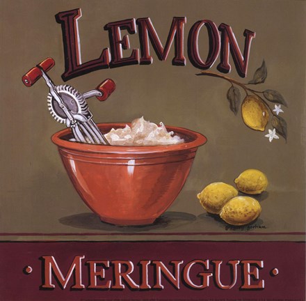 Framed Lemon Meringue - Mini Print
