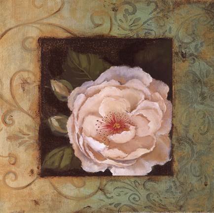 Framed Antique Rose IV Print