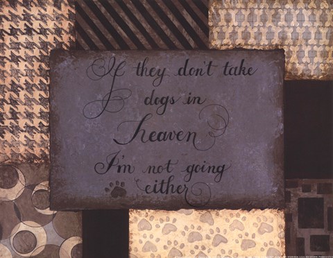Framed Dogs in Heaven Print