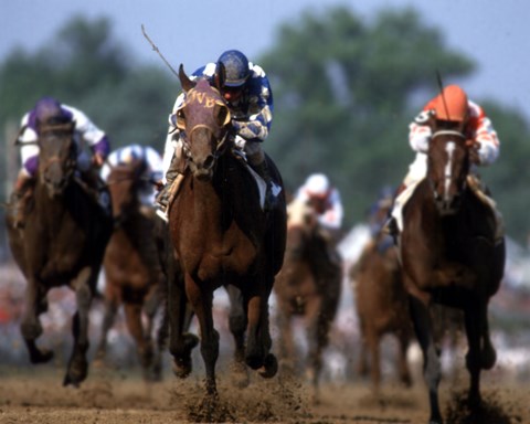 Framed 1987 Kentucky Derby Alysheba #809 Print