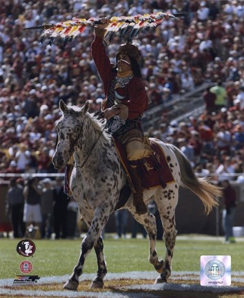 Framed Florida State University - Chief Osceola the Seminoles Mascot, 2006 Print