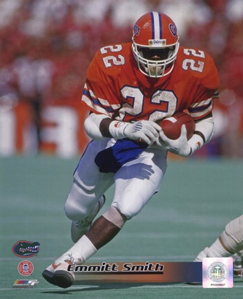 Framed Emmitt Smith Florida Gators 1988 Action Print