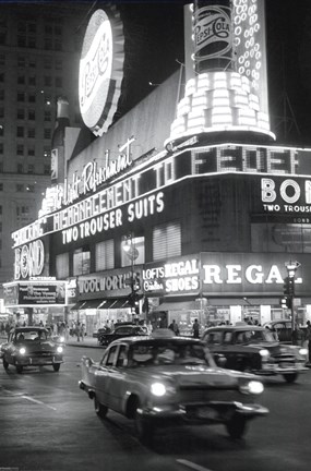Framed Times Square 1959 Print