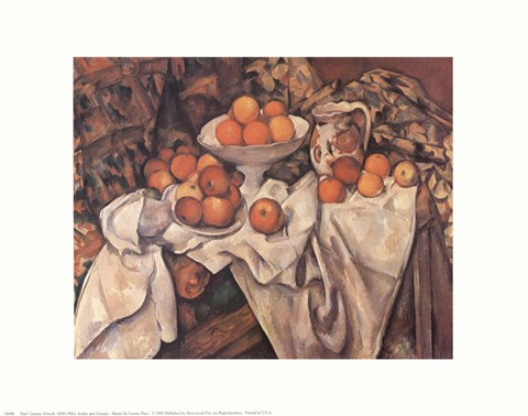 Framed Apples and Oranges, c.1895 Print