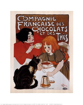 Framed Compagnie Des Chocolats Et Des Thes Print