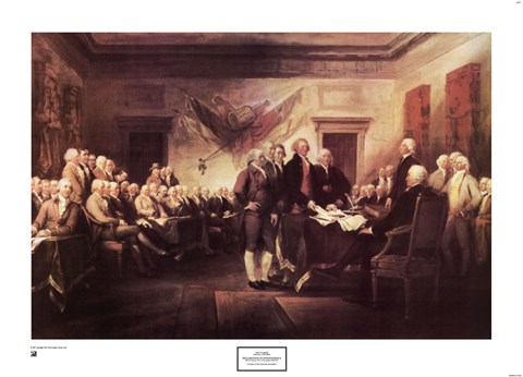 Framed Declaration of Independence Print