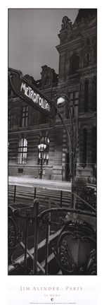Framed Le Metro Print