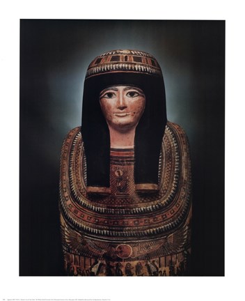 Framed Mummy Case of Lady Teshat Print