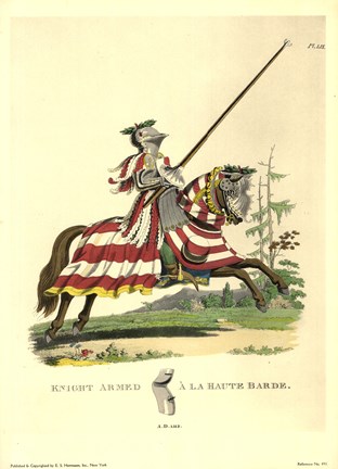 Framed 1512-Knight Armed a La Haute Barde Print