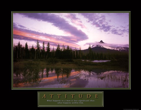 Framed Attitude Print