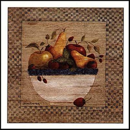 Framed Fruit Bowls Still Life II Print